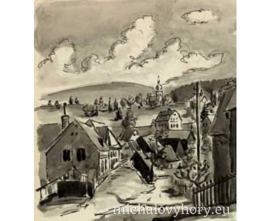 Kostel v MichalkáchPohled na kostel z Luční uličky - podivný zmatek uprostřed